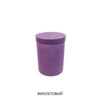 Коробка цилиндр бархатная h24 х d23 см, FA3-10 - вид 2 миниатюра