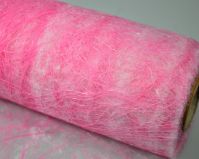 Искусственная толстая сизаль Зима, 50 см х 5 ярдов, розовый, W56 - вид 1 миниатюра