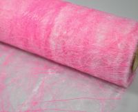 Искусственная толстая сизаль Зима, 50 см х 5 ярдов, розовый, W56 - вид 1 миниатюра