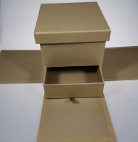 Коробка квадрат Фото Сюрприз, крафт, М75-4 - вид 1 миниатюра