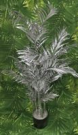 Дерево Пальма Робелини искусственное, 130 см, серебряный, М83-1 - вид 1 миниатюра