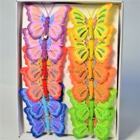 Бабочки на прищепках 8 см, 12 шт - вид 15 миниатюра