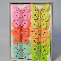 Бабочки на прищепках 8 см, 12 шт - вид 13 миниатюра