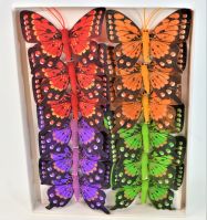 Бабочки на прищепках 8 см, 12 шт - вид 21 миниатюра