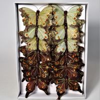 Бабочки на прищепках 8 см, 12 шт - вид 7 миниатюра