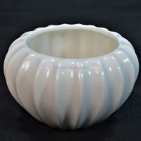 Кашпо керамика, h7 х d5 см, белый, Z21-7 - вид 1 миниатюра