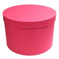 Коробка цилиндр, h27 х d39,5 см, красно-малиновый, Z3-45 - вид 1 миниатюра