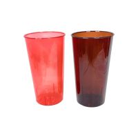 Вазон пластиковый цветной полупрозрачный h38 х d21.5(16.2) см Вазон пластиковый цветной полупрозрачный h38 х d21.5(16.2) см