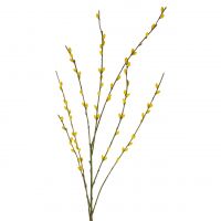 Верба ветка искусственная h81 см, желтый, FA23-38 - вид 1 миниатюра