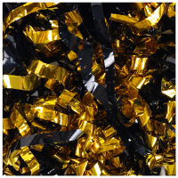 Хлопушка пружинная Бумфети серпантин 30 см, черный/золото - вид 1 миниатюра