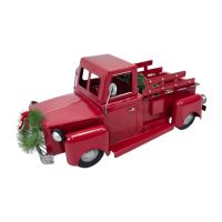 Фигура декоративная Грузовик новогодний h24 х 50 х 25 см, металл, красный, FA42-38 Фигура декоративная Грузовик новогодний h24 х 50 х 25 см, металл, красный, FA42-38