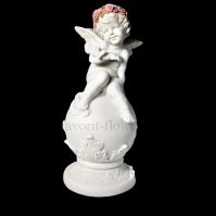 Ангел из полистоуна на шаре 35 см, № 4 - вид 1 миниатюра
