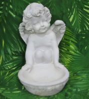 Ангел из полистоуна с чашей 30 см, № 11 - вид 1 миниатюра