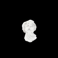 Гипсовая фигурка Ангелочек девочка h6.5 см, белый - вид 1 миниатюра