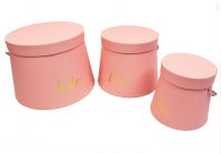 Коробка трапеция With Love, набор из 3 шт, розовый, Z3-12 - вид 1 миниатюра