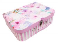 Коробка чемодан Акварель, набор из 3 шт, розовый, Z3-17 - вид 1 миниатюра
