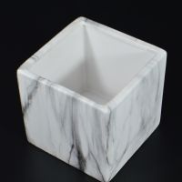 Кашпо Мрамор h10 см, керамика, W17-9 - вид 1 миниатюра