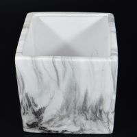 Кашпо Мрамор h12 см, керамика, W17-10 - вид 1 миниатюра