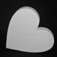 Сердце плоское из пенопласта, d40 см - вид 1 миниатюра