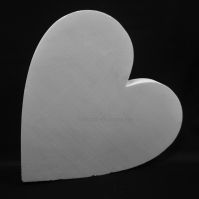 Сердце плоское из пенопласта, d100 см - вид 1 миниатюра