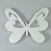 Бабочка с сердечками из пенопласта 15 см - вид 1 миниатюра