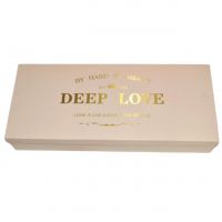 Коробка прямоугольная DEEP LOVE ПРЕМИУМ, пыльная роза, W13-10 - вид 1 миниатюра