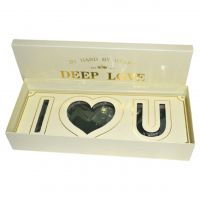 Коробка прямоугольная DEEP LOVE ПРЕМИУМ, кремовый, W13-10 - вид 1 миниатюра