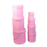 Коробка цилиндр, набор из 7 шт, ярко-розовый, Z3-30 - вид 1 миниатюра