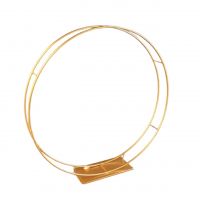 Каркас для декоративных целей круглый на подставке, d118 x h120 см, металл, матовое золото, Z9-15 Каркас для декоративных целей круглый на подставке, d118 x h120 см, металл, матовое золото, Z9-15