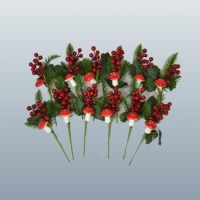 Ветка искусственная декоративная с ягодами h25 см, 12 шт, FA10-38 Ветка искусственная декоративная с ягодами h25 см, 12 шт, FA10-38