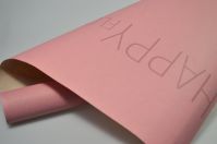 Бумага Крафт дизайнерская Happy Flowers 60 см х 10 м, розовый/слоновая кость - вид 1 миниатюра