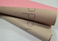 Бумага Крафт дизайнерская Happy Flowers 60 см х 10 м, серый/розовый - вид 1 миниатюра