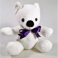 Мягкая игрушка Медвежонок белый, 22 см - вид 1 миниатюра