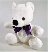 Мягкая игрушка Медвежонок белый, 22 см - вид 1 миниатюра