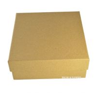 Коробка с крышкой 15 х 15 х 6 см, крафт, К7 - вид 1 миниатюра