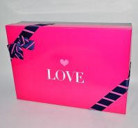 Коробка прямоугольная Love, набор из 3 шт, малиновый, W90-2 - вид 1 миниатюра