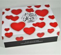 Коробка прямоугольная All you need is love, набор из 3 шт, черный, W90-5 - вид 1 миниатюра