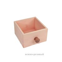 Ящик деревянный для цветов и подарков с деревянной ручкой, 15 х 15 х 9.5 см - вид 1 миниатюра