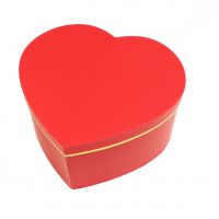 Коробка сердце с золотой каймой, набор из 10 шт, красный, Z3-37 - вид 1 миниатюра