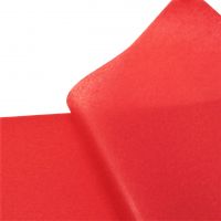 Бумага Тишью в листах 50 х 66 см, 50 шт, красный, W52-1 - вид 1 миниатюра