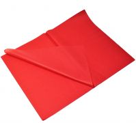 Бумага Тишью в листах 50 х 66 см, 50 шт, красный, W52-1 - вид 1 миниатюра