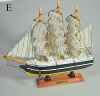 Корабль с парусами, h22 см х 23 см, W96-21 - вид 8 миниатюра