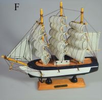 Корабль с парусами, h22 см х 23 см, W96-21 - вид 1 миниатюра