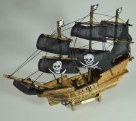 Корабль Пиратский, h29 см х 31 см, W96-18 - вид 2 миниатюра