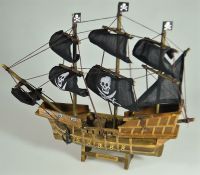 Корабль Пиратский, h29 см х 31 см, W96-18 - вид 1 миниатюра