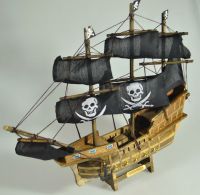 Корабль Пиратский, h29 см х 31 см, W96-18 - вид 3 миниатюра