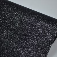 Ткань декоративная с глиттером, черный, 140 см, Р48-2/Z15-1 - вид 1 миниатюра