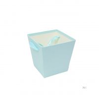 Коробка трапеция Однотонная, h15 х 14.5 х 14.5 см, Z32-10 - вид 1 миниатюра