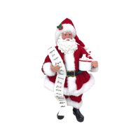 Игрушка Санта в костюме с какао h30 см, FA48-48 Игрушка Санта в костюме с какао h30 см, FA48-48