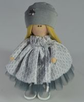 Интерьерная кукла Модница 20 см, ручная работа - вид 10 миниатюра